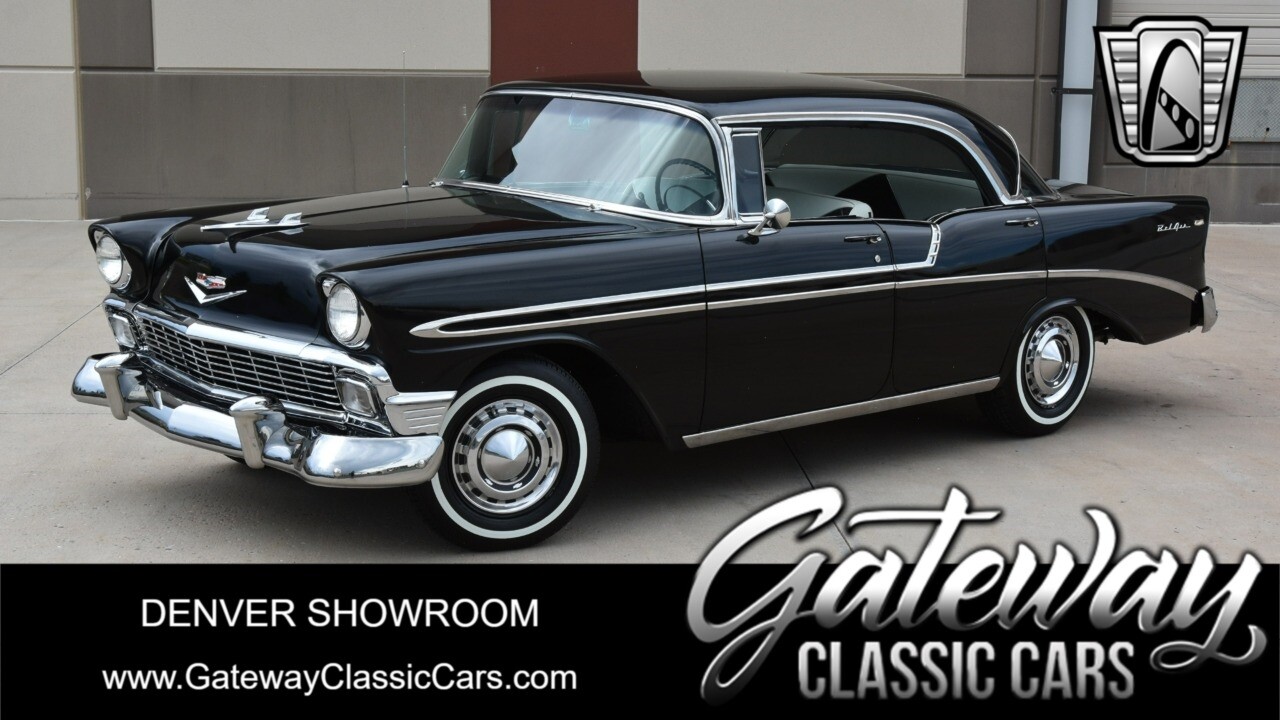 Black 1956 Chevrolet Bel Air  350 CID V8 3 Speed Automatic Available Now!