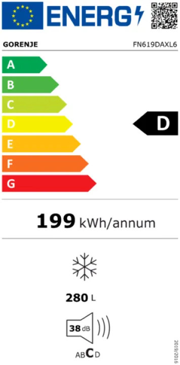 EEK:D Energieeffizienzklasse D von A bis G