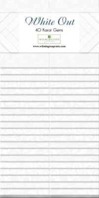 WHITE OUT 2.5  Jelly Roll By WIlmington Prints (40 KARAT GEMS) 40 Pieces