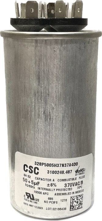 その他 Y O York Single Run Capacitor, 7.5Mfd,370V,Flat: Amazon.com