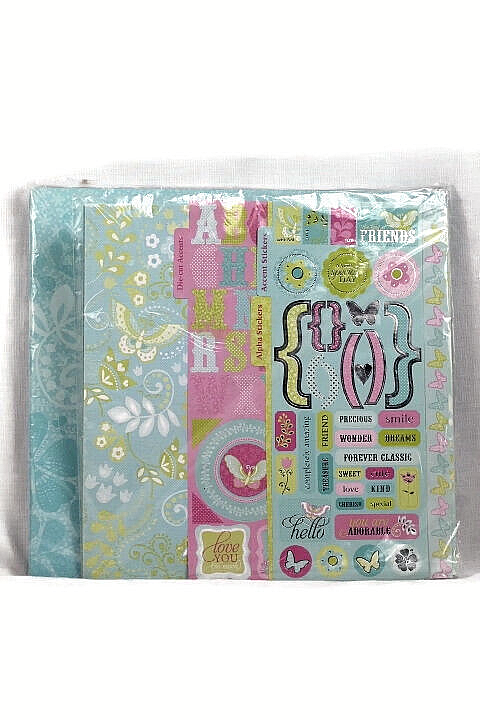 Colorbok Multicolor Scrapbook Box Kit Wild Lilacs 12 x 12