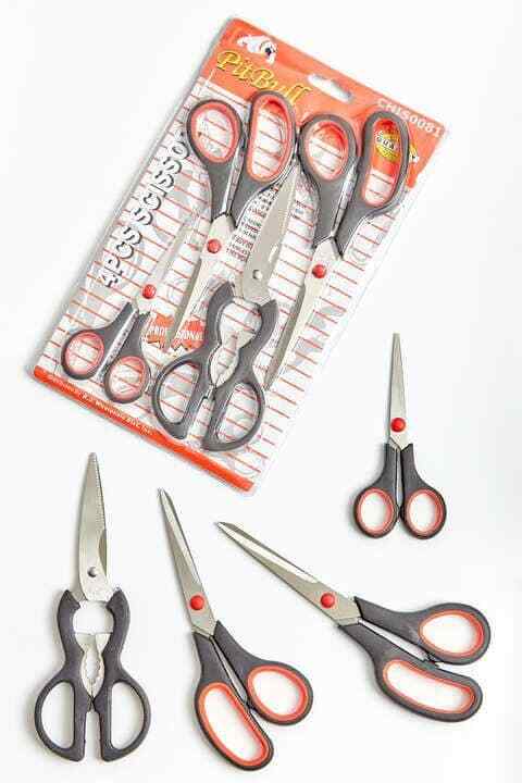 Kit 4 Forbici Con Lama In Acciaio Per Ufficio Cucina Lavoro Utensile Taglia uan