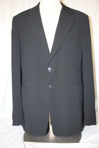 EMPORIO ARMANI JUDE LINE Wool Stripe Jacket Black 50 | PLAYFUL