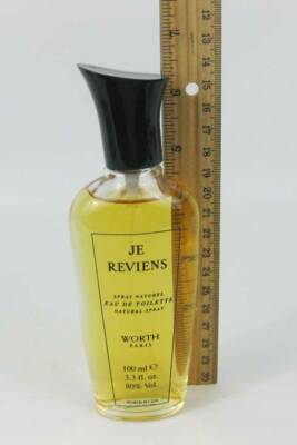 JE REVIENS EAU DE TOILETTE Natural Spray 3.3 FL. OZ. Worth Paris Vintage Full!