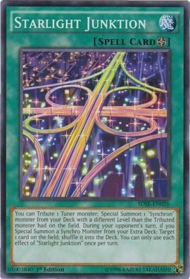 YUGIOH 3x Starlight Junktion SDSE-EN026 1st edition Near-Mint NM x 3
