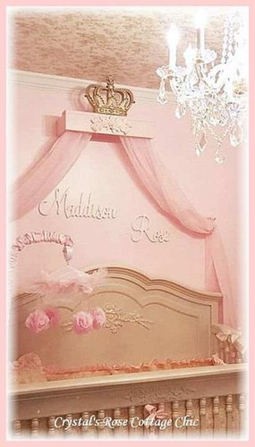 Pink Princess Bed Crown Canopy Teester Set/Free Sheers/Crown Hooks/Color Choices