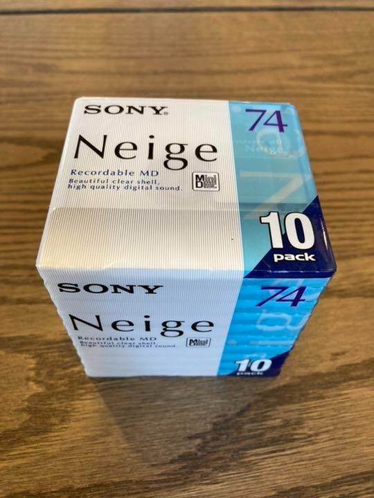 Sony MD 10MDW74NED 10 Pack Mini Disc Neige Series 74min