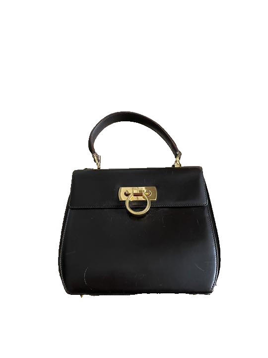 Salvatore Ferragamo ガンチーニ ショルダーバッグ ブラウン