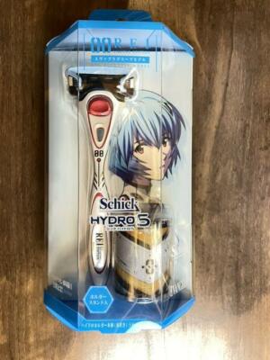 EVANGELION LIMITED Schick5 Plugsuit Model Rei Ayanami EVA-00 Shaver & Holder 