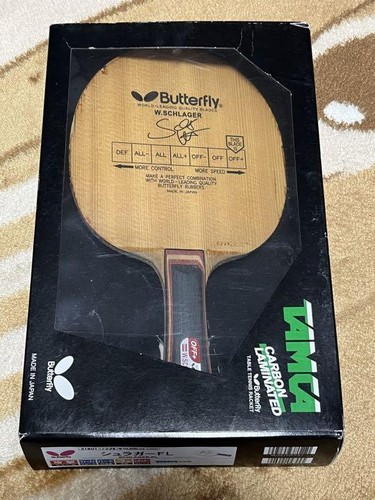 【廃盤レア】Butterfly　W.Schlager OFF FL Table tennis racket Butterfly Schlager FL with box super