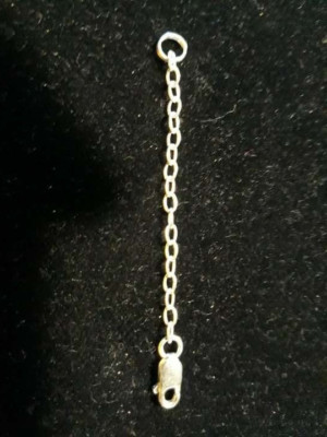EXTENDER  925 silver bracelet/necklace extension 2 inches & lobster claw lock