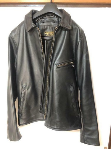 Vanson Leathers レザージャケット サイズ38 VANSON Leather Single Riders Blouson Jacket men Size 38