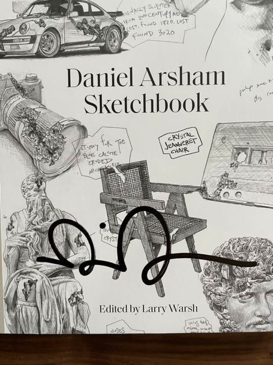 洋書 Daniel Arsham - Sketchbook (SIGNED) 2022 Daniel Arsham Sketchbook Autograph Princeton University