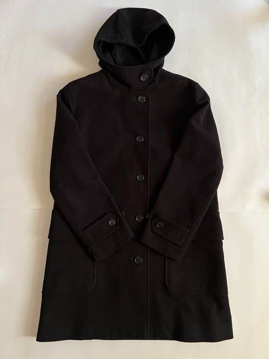 ジャケット・アウター MARGARET HOWELL 17AW Moleskin Coat-Blk/M MARGARET HOWELL Moleskin Hoodie Jacket Coat Womens Size 1