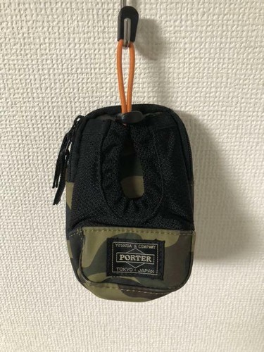 PORTER x A BATHING APE Mobile Phone Case Pouch Green Camo