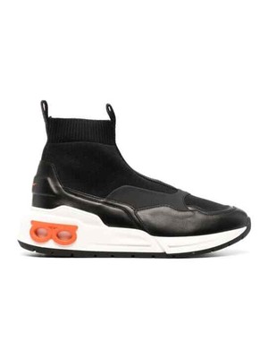 Pre-owned Ferragamo Black Cosma Sock High-top Sneakers Woman