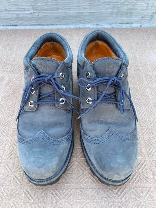 Timberland Engineered Garments 3Eye Leather Boots Shoes Blue