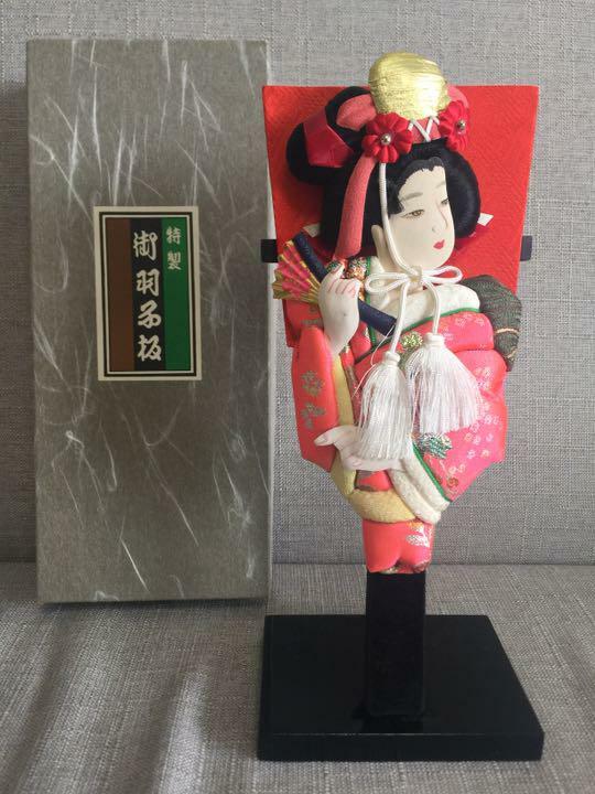 御羽子板　3点セット　Japanese paddle doll. Japanese HAGOITA wooden paddle, KABUKI SAMURAI, box incl