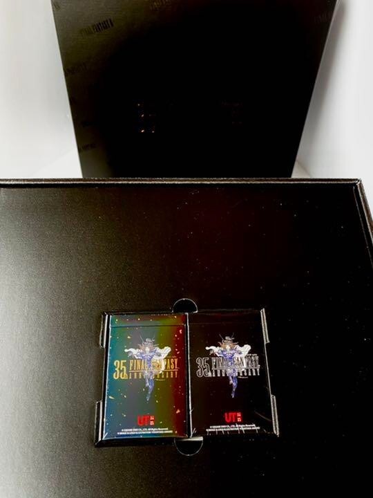 Pre-owned Uniqlo Final Fantasy 35th Anniversary Graphic T-shirt Complete Set L In Multicolor
