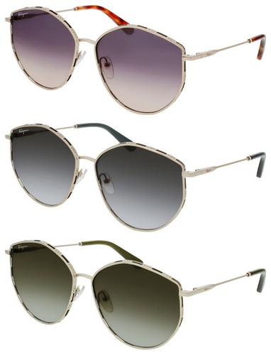 Salvatore Ferragamo Womens Stylized Aviator Sunglasses - SF264S - Italy