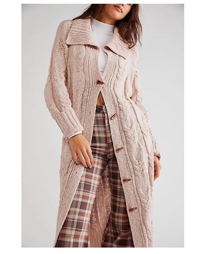 Кардиган Free People Cappuccino Кардиган удлиненной вязки Cardi XS