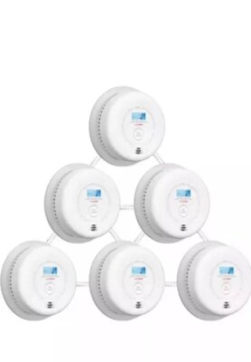 X-Sense SC01-W Wireless Interlinked Smoke and Carbon Monoxide Alarm 6-Pack