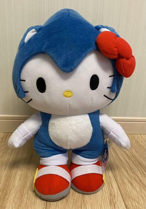 SONIC×HELLO KITTY スペシャルぬいぐるみ レア レトロ SEGA Sonic Plush Sonic x Hello Kitty Collaboration stuffed