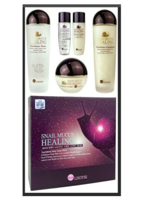 Ellelhotse Snail Skin Care Set 3pcs,  Luxury gift set, Korean Cosmetics, Kbeauty