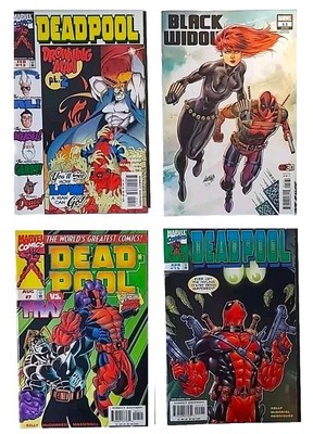 Deadpool 4 Comic Lot 1997 Issues #7, 13, 15 + BW #13 w/ Blind Al, Doggy Duece