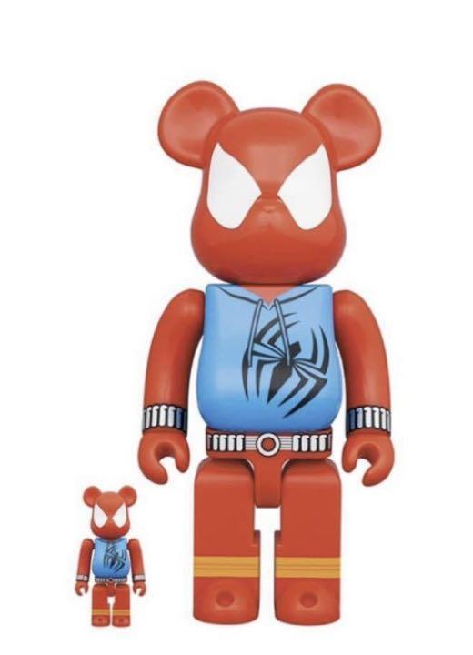 MEDICOM TOY - BE@RBRICK　SPIDER-MAN　BLACK &amp; SCARLET MEDICOM TOY BE@RBRICK SCARLET SPIDER 400％ Marvel Action
