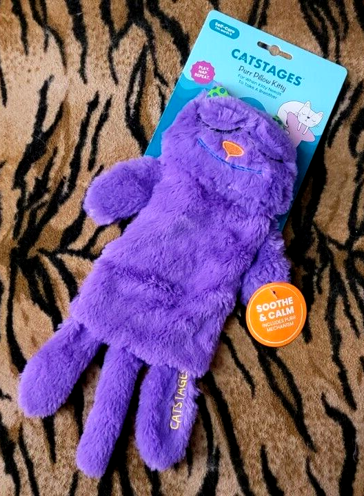 Petstages Purr Pillow Cat Kitten Sound Activated Purr... New!