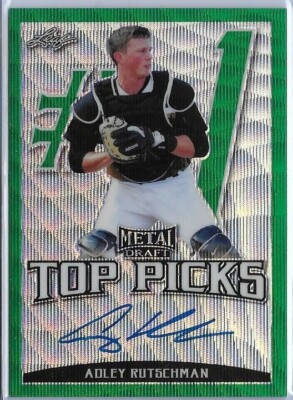 2019 Leaf Metal ADLEY RUTSCHMAN Top Picks Green Wave Prism