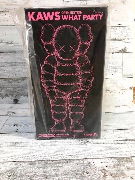 KAWS - What Party - Pink - Vinyl Figure - NEW - AUTHENTIC