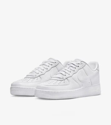NEW Air Force 1 '07 Fresh AF1 PREMIUM LEATHER SKU: DM0211-100 WHITE MENS 7.5-12