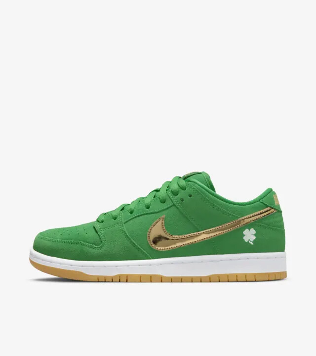 

Nike SB Dunk Low St. День Святого Патрика/Shamrock BQ6817-303 Обувь Мужская US6-12, Зеленый, Nike SB Dunk Low