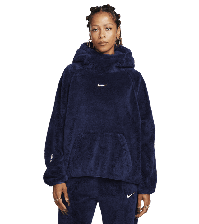 NIKE NIKE X NOCTA 8K PEAKS WMNS FLEECE HOODIE MIDNIGHT NAVY DV3645-410 SIZE XS-XXL