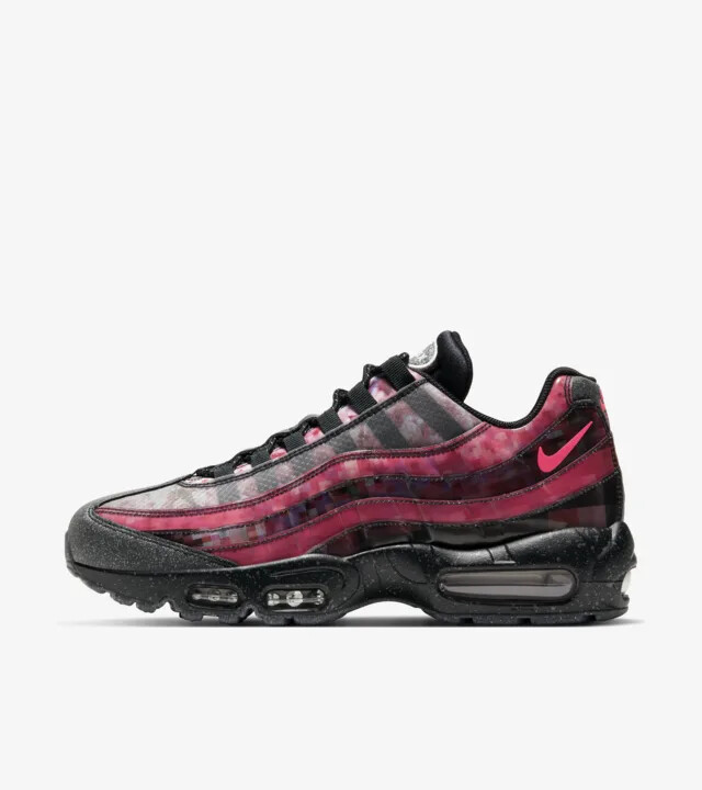 

NIKE AIR MAX 95 CHERRY BLOSSOM CU6723-076 Мужские кроссовки US6-12, Черный, Nike Air Max 95