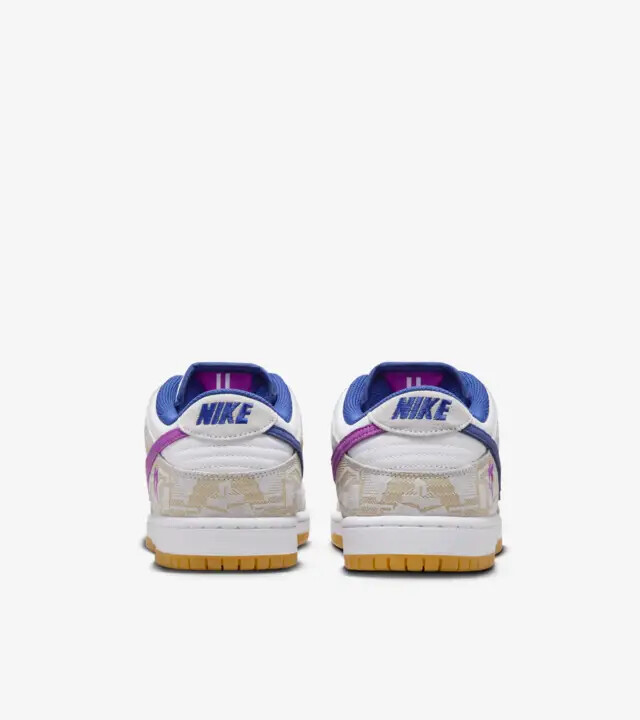 Pre-owned Nike X Rayssa Leal Sb Dunk Low Prm Pure Platinum Vivid Purple Shoes Fz5251-001