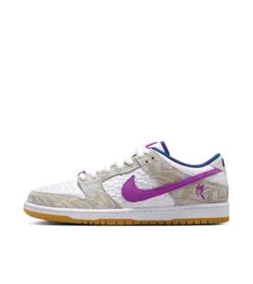 Nike x Rayssa Leal SB Dunk Low PRM Pure Platinum Vivid Purple Shoes FZ5251-001