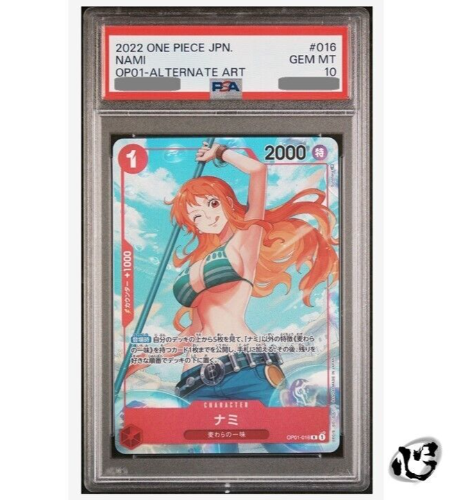 PSA 10 ONE PIECE Card Game Nami OP01-016 R Rare Romance Dawn PSA 10 ONE PIECE Card Game Nami OP01-016 R Rare Romance Dawn