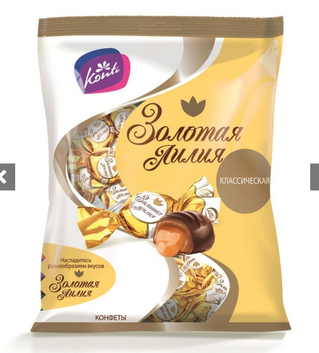 Toffikonfekt Golden Lily  Mit Milchgeschmack 1kg Konfekt Packung