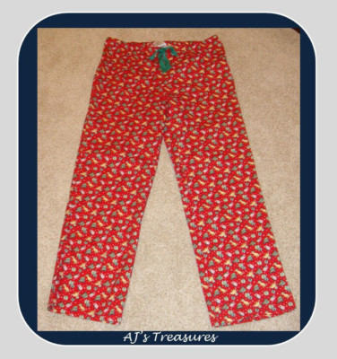 NWOT Women's Vineyard Vines Santa Whale Lounge Pants ~ Family Red Velvet ~Size M