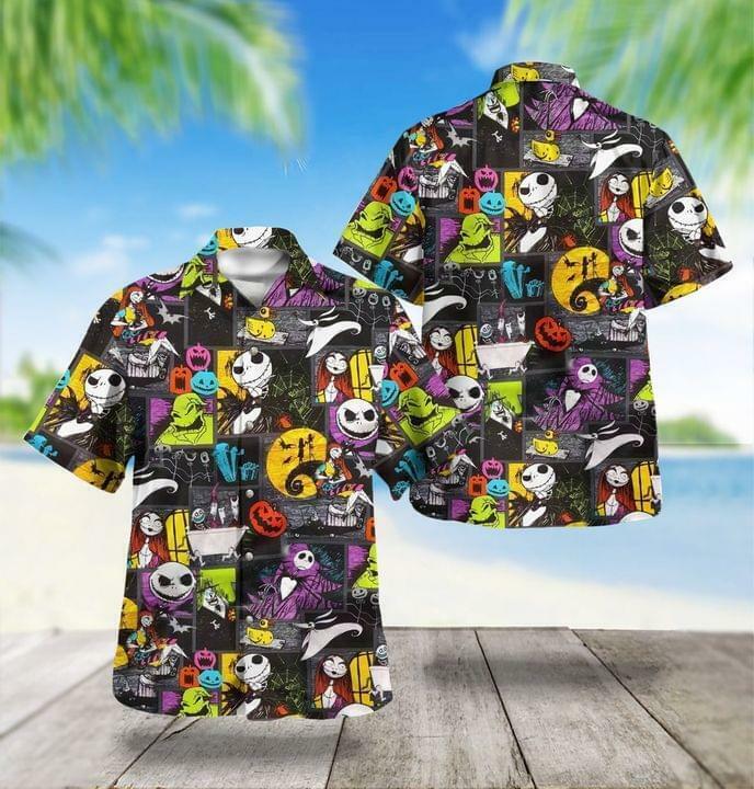 Jack & Sally The Nightmare Before Christmas 3D HAWAII SHIRT Us Size Best Price