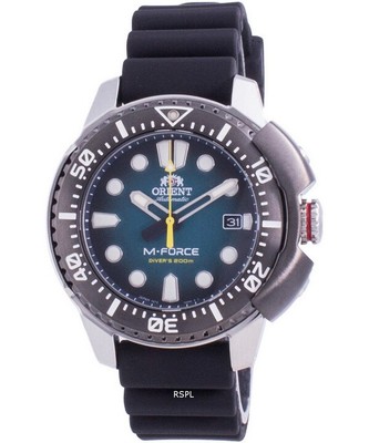 Pre-owned Orient M-force Automatic Diver's Ra-ac0l04l00b 200m Men's Watch
