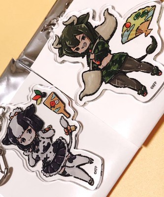 Kemono Friends Aurochs Cow Keychain Japan Anime