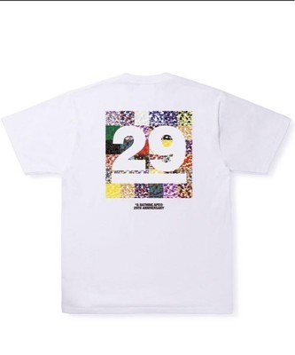 BAPE 29th Anniversary T-Shirt HOMBRE Blanco JP talla M Sin Usar NFT Collector