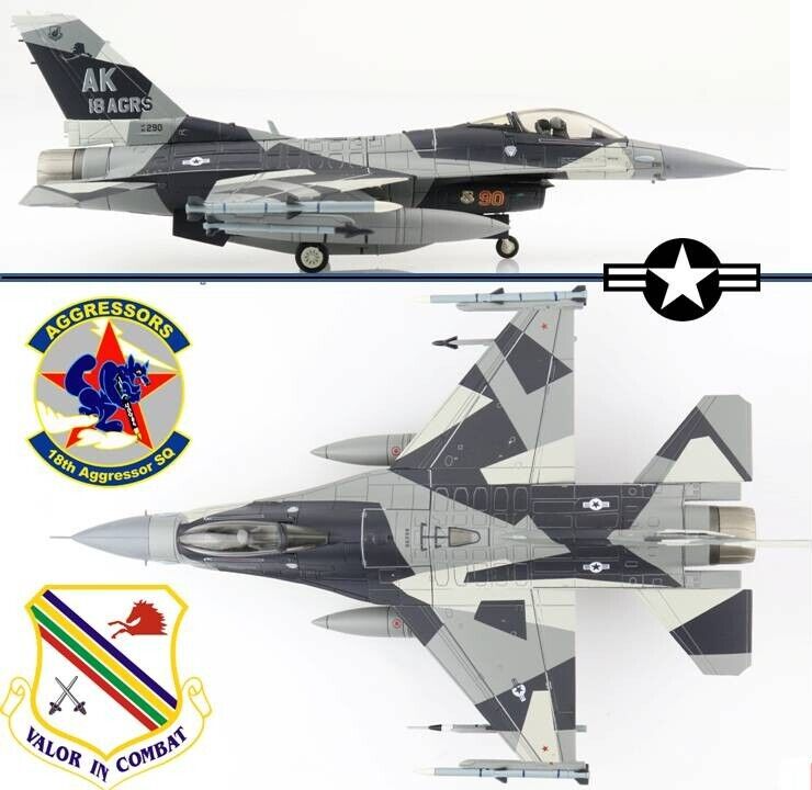 ホビーマスター F-16 1/72　アグレッサー　F-22 F-35 F-2 F-16C Fighting Falcon 1:72 Diecast Model - Hobby Master HM