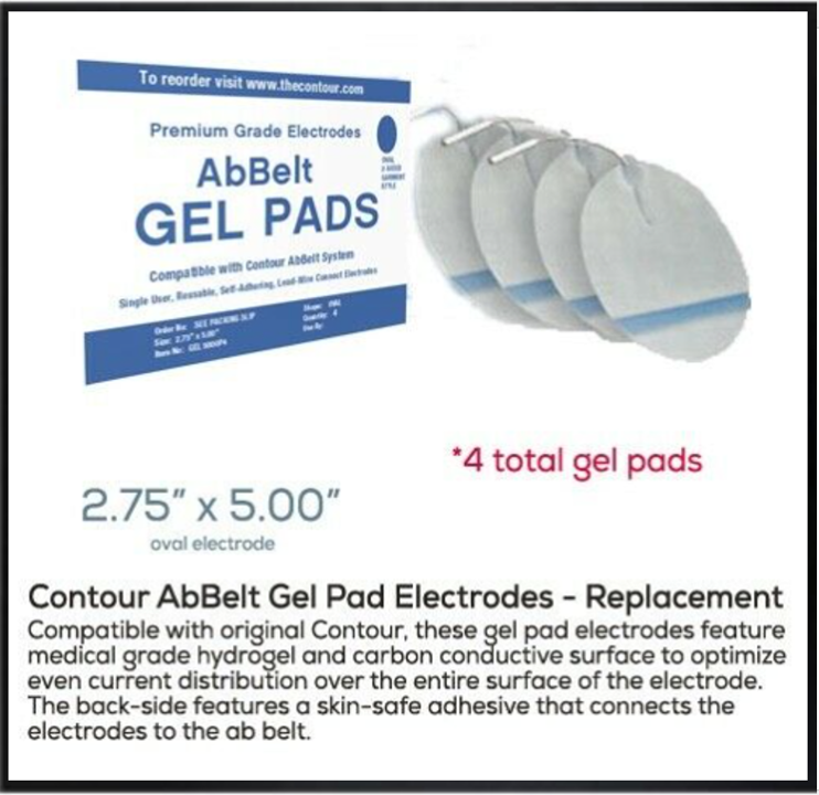 CONTOUR GEL PADS FOR AB BELT
