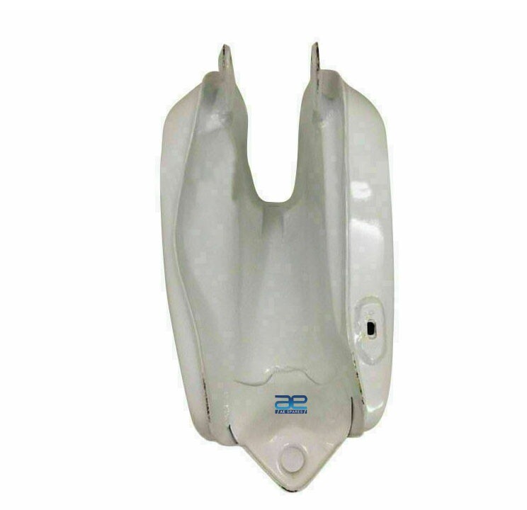 For Yamaha XT TT 500 1977 White & Black Fuel Petrol Tank with Cap & Tap  