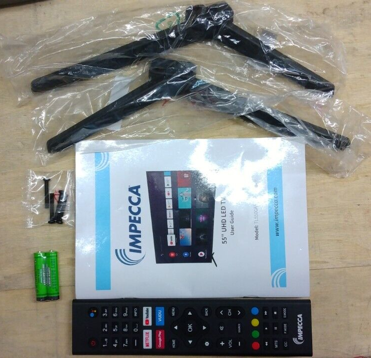 IMPECCA 55" 4K ULTRA HD Android SMART LED TV HDMI, hey google Voice Remote